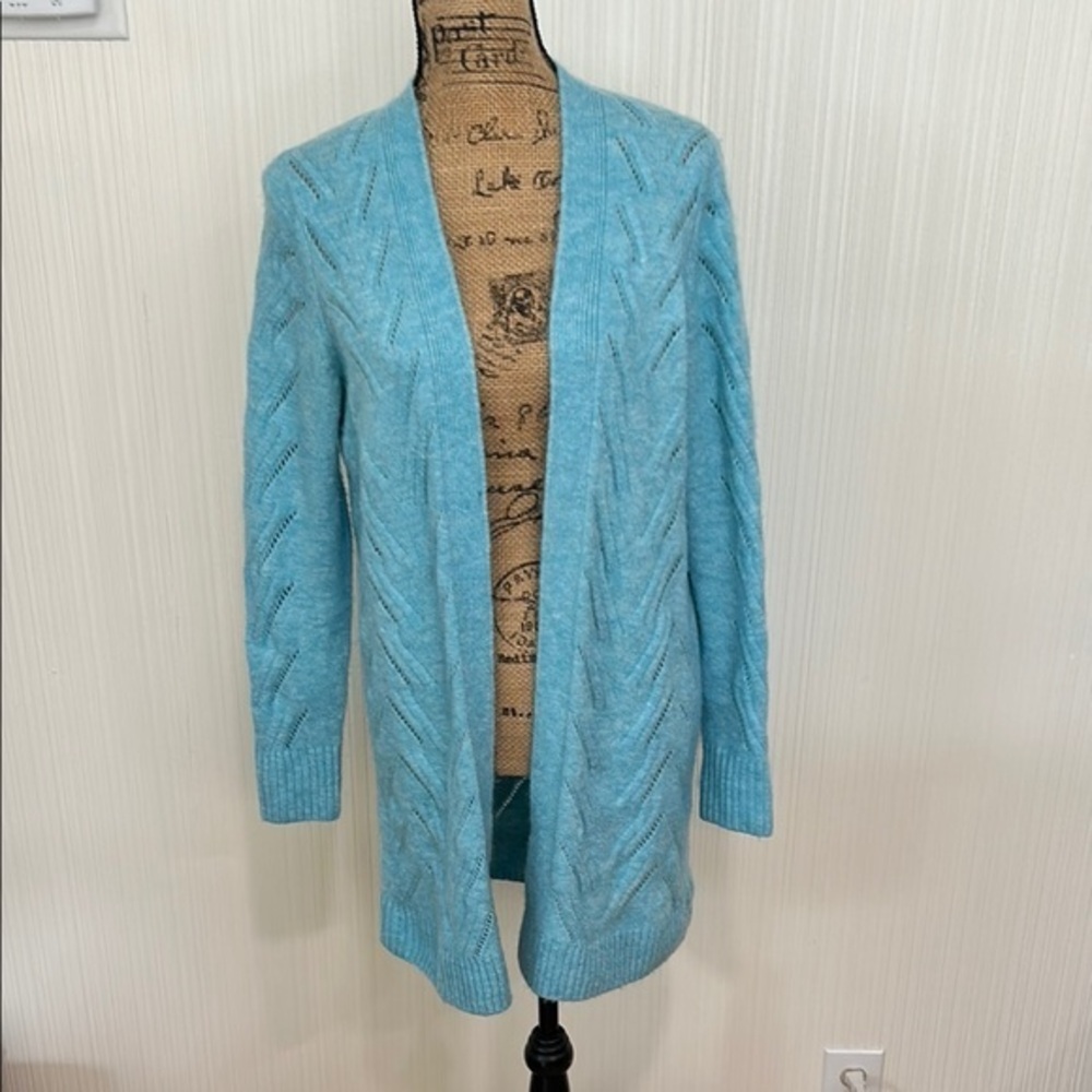 GAP Light Blue Cable Knit Cardigan